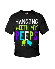 Hanging with my peeps funny easter t shirt Youth T-Shirt thumbnail