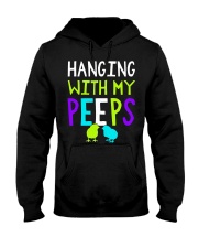Hanging with my peeps funny easter t shirt Hooded Sweatshirt thumbnail