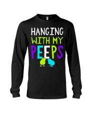 Hanging with my peeps funny easter t shirt Long Sleeve Tee thumbnail