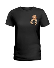 Poodle In Pocket Ladies T-Shirt tile