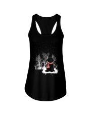 BLACK Goldendoodle Ladies Flowy Tank tile