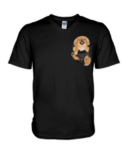 Pekingese Inside Pocket V-Neck T-Shirt tile