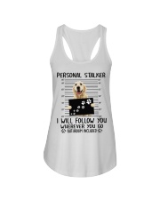 Golden Retriever Ladies Flowy Tank tile