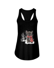 Grey French Bulldog Ladies Flowy Tank tile