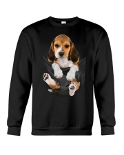 Beagle in pocket Crewneck Sweatshirt tile