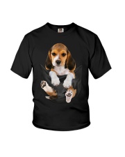 Beagle in pocket Youth T-Shirt tile