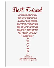 Perfect poster for best friend best sister 11x17 Poster front