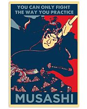 Samurai you can only fight the way you practice 11x17 Poster front