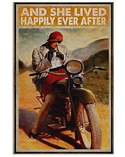 Biker and she lived happily ever after poster 11x17 Poster front