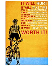 Cycling it will hurt it will take time poster 11x17 Poster front
