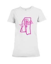 P-Lane T-Shirt Pink Logo Premium Fit Ladies Tee front
