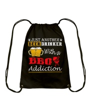 Just another beer drinker with a BBQ addiction Drawstring Bag thumbnail