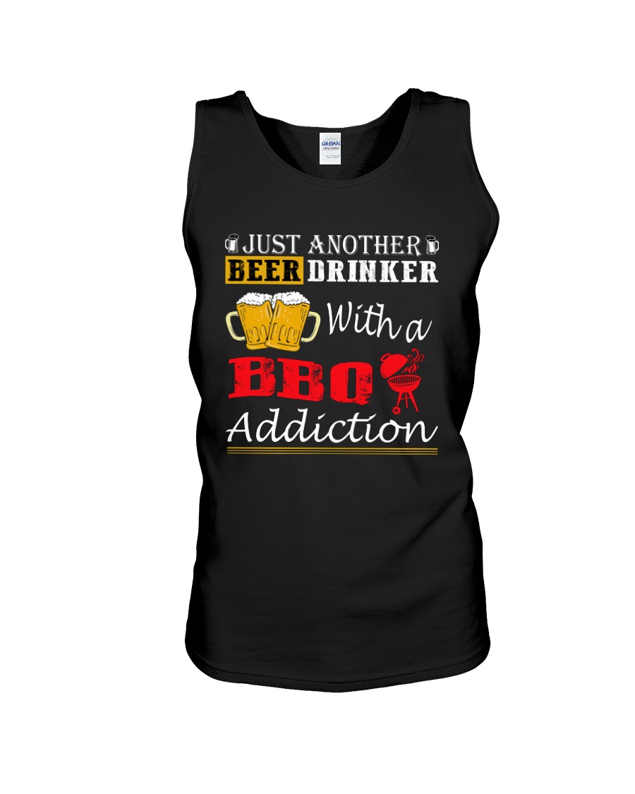 Just another beer drinker with a BBQ addiction Unisex Tank