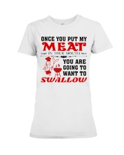 LOVE BARBECUE FOOD White Edition Premium Fit Ladies Tee thumbnail