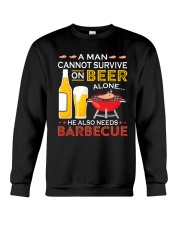 LOVE BURN FOOD BBQ GRILL 7 Crewneck Sweatshirt thumbnail