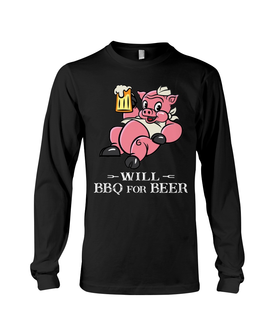 Will BBQ for BEER Long Sleeve Tee