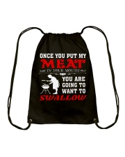 LOVE BURN FOOD BBQ GRILL T-SHIRT Drawstring Bag thumbnail