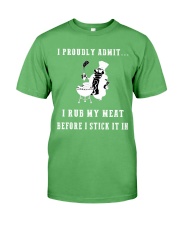Rub my meat before I stick it in black edition Premium Fit Mens Tee thumbnail