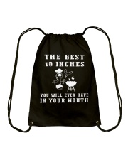 THE BEST 10 INCHES BBQ GRILL T-SHIRT Drawstring Bag thumbnail