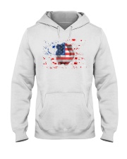 American Flag Guinea Pig Patrioti Hooded Sweatshirt front