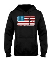 American Flag Figure Skatin Hooded Sweatshirt thumbnail