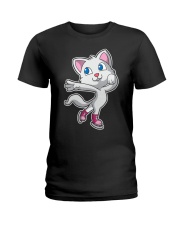Figure Skating Cat T-Shirt K Ladies T-Shirt thumbnail