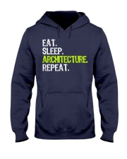 Eat Sleep Architecture Repe Hooded Sweatshirt front