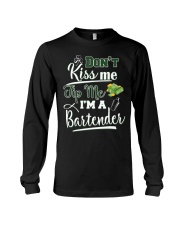 Don't Kiss Me Tip Me I'm A Bartende Long Sleeve Tee thumbnail