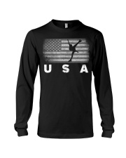 American Flag Figure Skating Long Sleeve Tee thumbnail