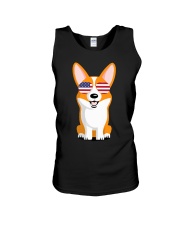 Corgi Sunglasses American T S Unisex Tank thumbnail