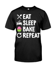 Eat Sleep Bake Repeat Bakery Funn Classic T-Shirt thumbnail