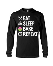 Eat Sleep Bake Repeat Bakery Funn Long Sleeve Tee thumbnail