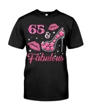 65 Fabulous T-shirt 65th Classic T-Shirt front