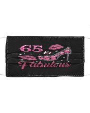 65 Fabulous T-shirt 65th Cloth face mask thumbnail
