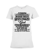 Sorry I Am Already Taken By A Sexy and Crazy Girl Premium Fit Ladies Tee tile