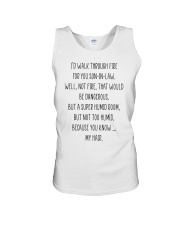ID WALK THROUGH FIRE FOR YOU- GIFT FOR SON-IN-LAW Unisex Tank tile