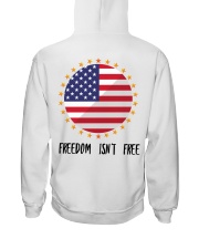 Price of Freedom - Gold Star - Design on Back Hooded Sweatshirt thumbnail