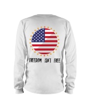 Price of Freedom - Gold Star - Design on Back Long Sleeve Tee thumbnail