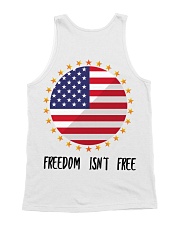 Price of Freedom - Gold Star - Design on Back All-over Unisex Tank thumbnail