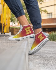 Natural Born Chiller Men's High Top White Shoes aos-complex-men-white-high-top-shoes-lifestyle-inside-left-outside-left-03