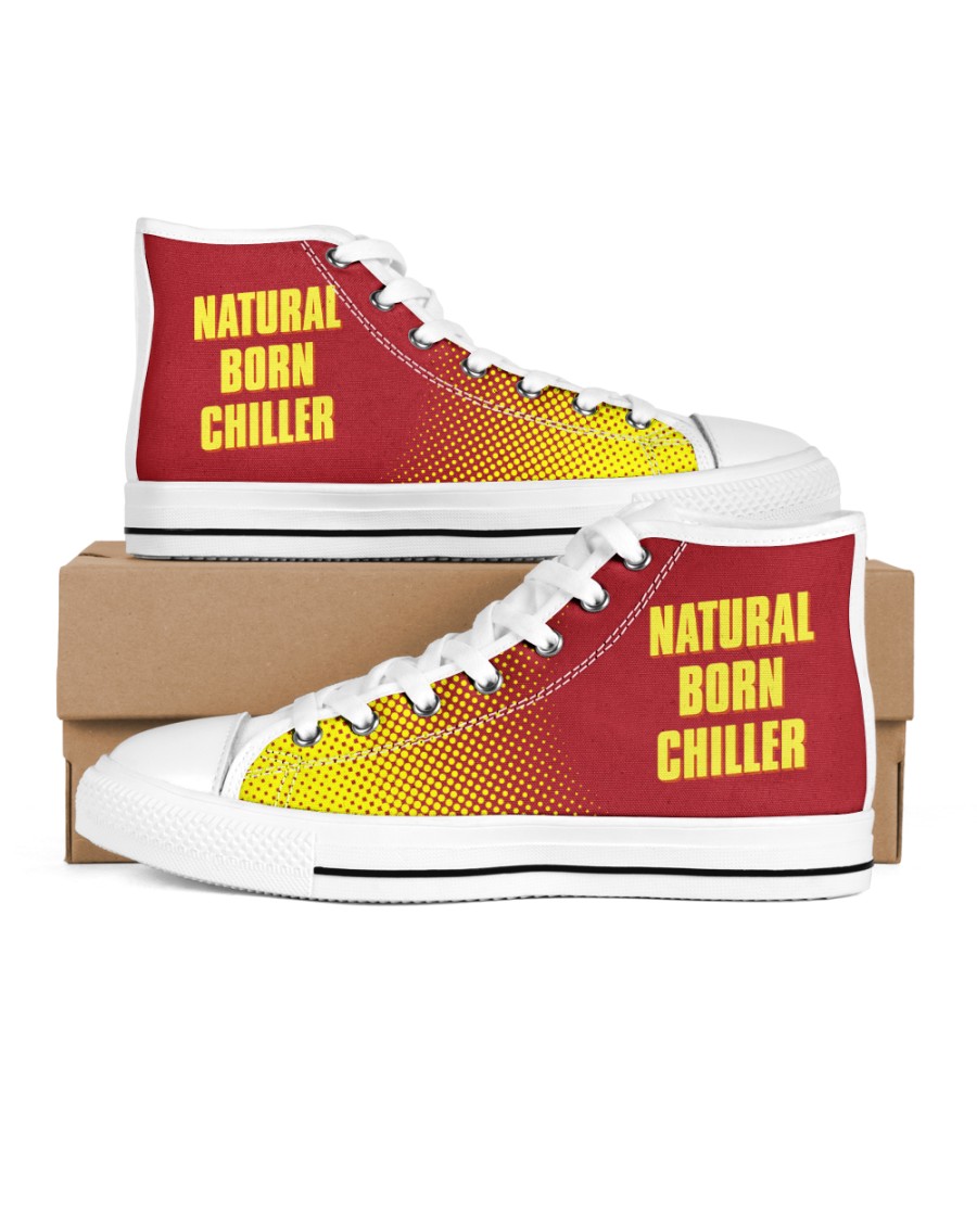 Natural Born Chiller Men's High Top White Shoes