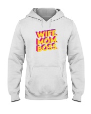 Wife Mom Boss Hooded Sweatshirt thumbnail