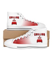 Chilling at Home Men's High Top White Shoes thumbnail