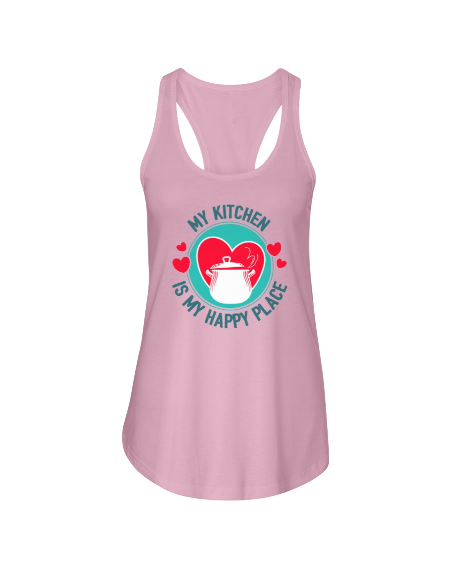 My Kitchen is my Happy Place Ladies Flowy Tank