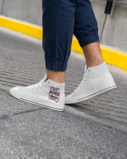 One More Rep Men's High Top White Shoes aos-complex-men-white-high-top-shoes-lifestyle-inside-left-outside-left-07