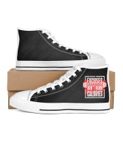 Excuses Don't Burn Calories Men's High Top White Shoes tile