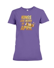 Kings Are Born in April Premium Fit Ladies Tee thumbnail