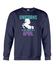 Unicorns Are Born in April Crewneck Sweatshirt thumbnail