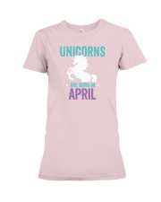 Unicorns Are Born in April Premium Fit Ladies Tee thumbnail