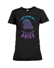 April Girl an Amazing Aries Premium Fit Ladies Tee thumbnail